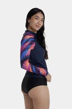 Camiseta Manga Larga Sunshine Razor Diva Azul Mujer