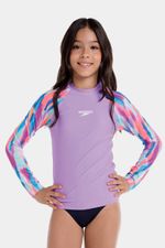 Camiseta Manga Larga Sunshine Lani Blur Junior Morado Mujer