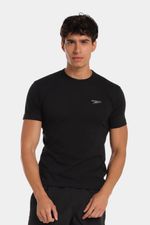 Camiseta Manga Corta Saltwater Trails Negra Hombre