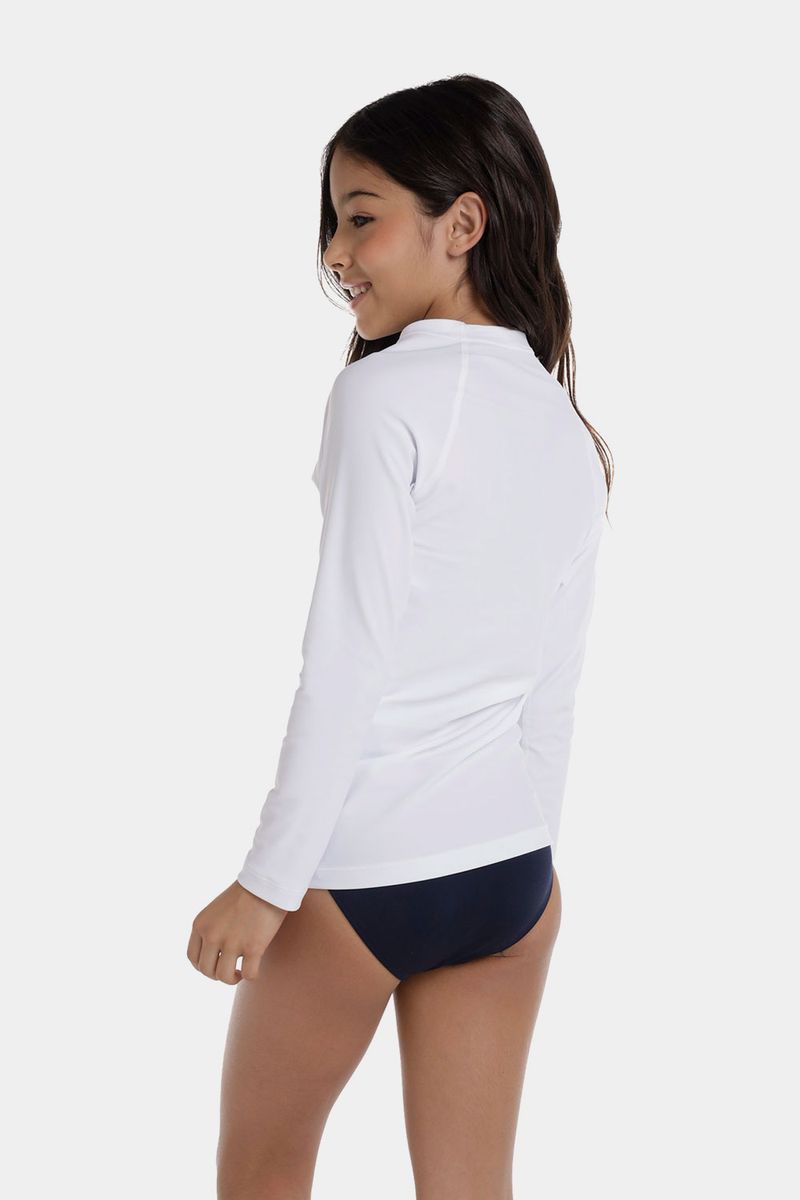 Camiseta Manga Larga Hyden  Blanco Junior Unisex