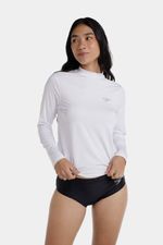 Camiseta Manga Larga Sunshirt Blanco Mujer