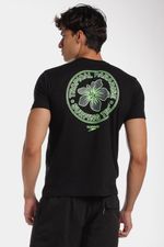 Camiseta Manga Corta Alfalfa Hibis Negro Hombre