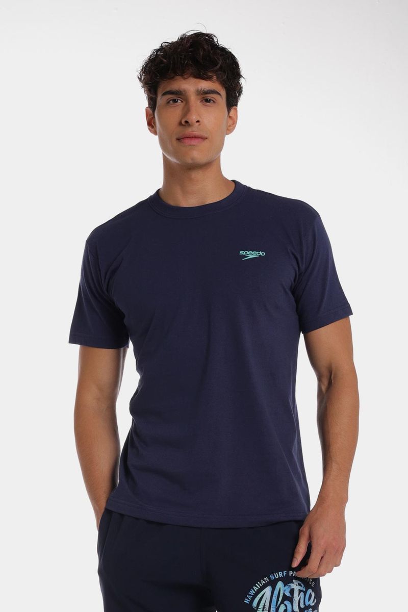 Camiseta Manga Corta Aloha Glow Azul Hombre