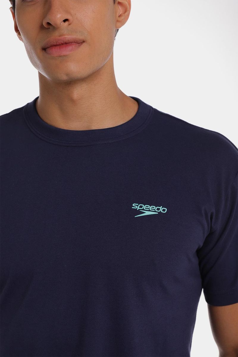 Camiseta Manga Corta Aloha Glow Azul Hombre