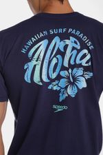 Camiseta Manga Corta Aloha Glow Azul Hombre