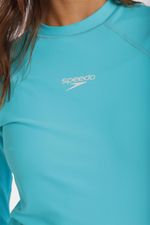 Camiseta Manga Larga Sunshine Let The Sea Verde Mujer