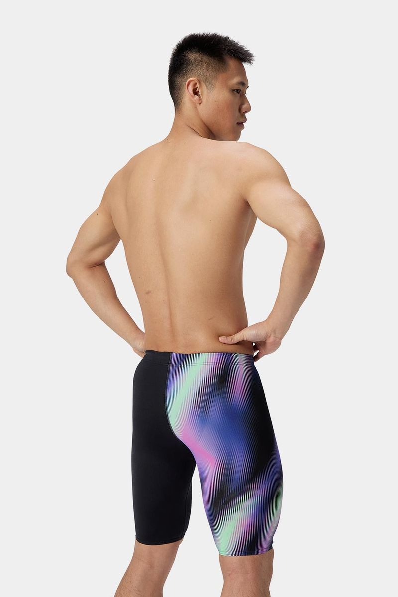 Pantaloneta De Baño Jammer One-Leg Blurry Glass Morado Hombre
