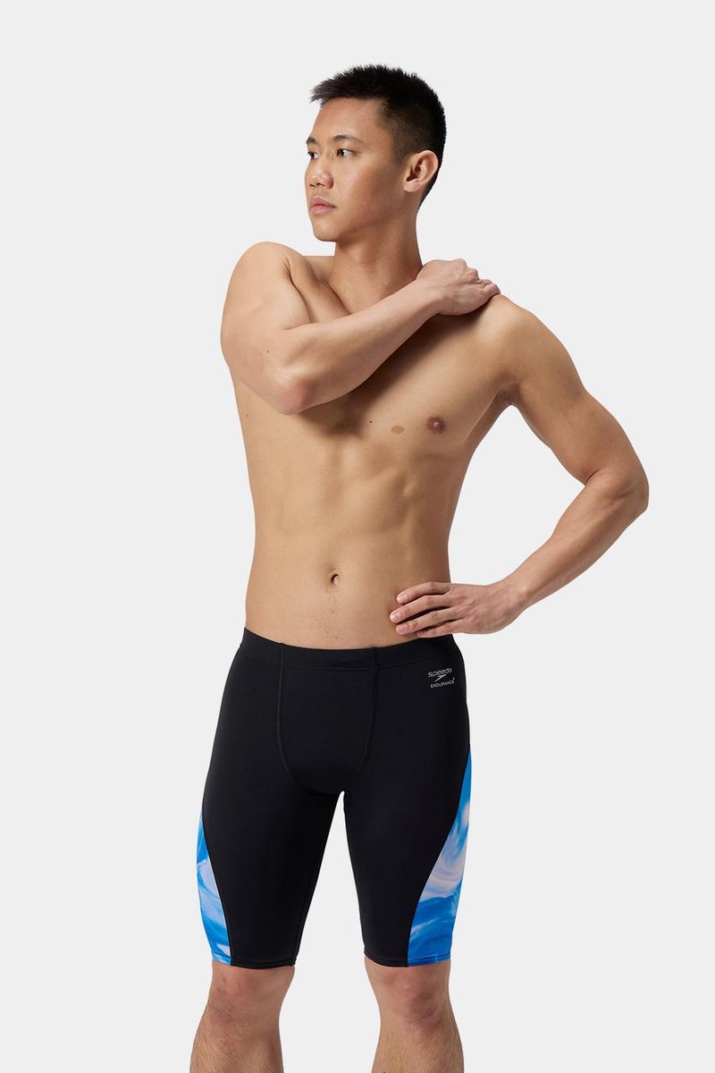 Pantaloneta De Baño Jammer Ocean Wash Side Spliced Azul Hombre