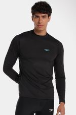 Camiseta Manga Larga Sunshirt Mistform Negro Hombre