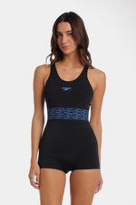 Vestido De Baño Medalist Lagoon Wire Boom Negro Mujer