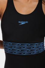 Vestido De Baño Medalist Lagoon Wire Boom Negro Mujer