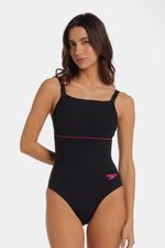 Vestido De Baño Sculpture Flare Pink Negro Mujer