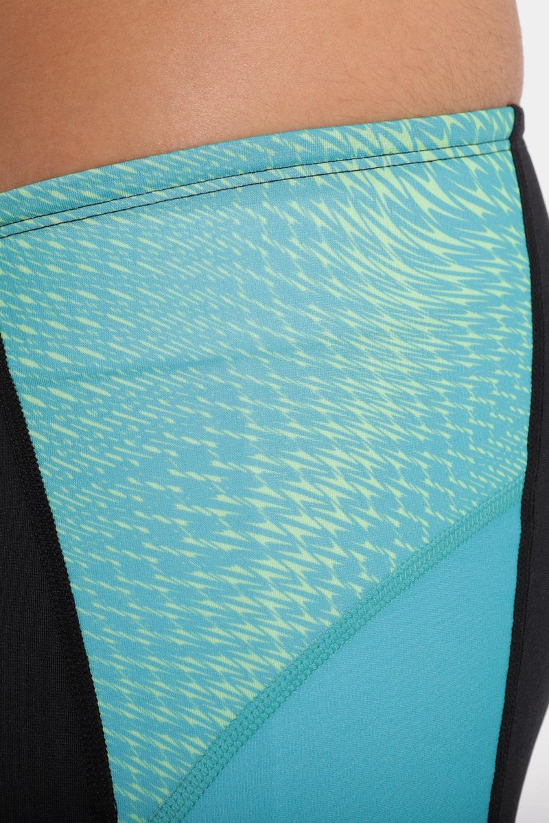 Pantaloneta De Baño Jammer Weave Maze Alfalfa Negro Hombre