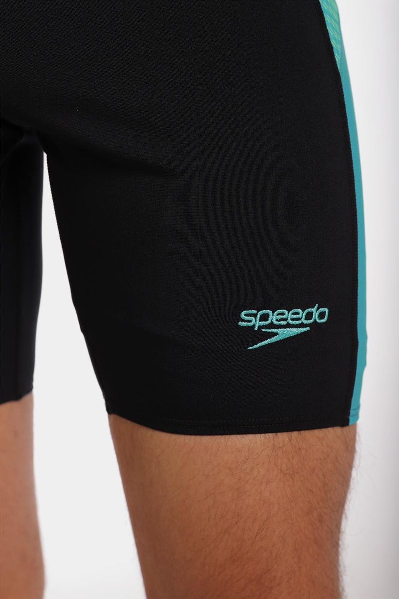 Pantaloneta De Baño Jammer Weave Maze Alfalfa Negro Hombre