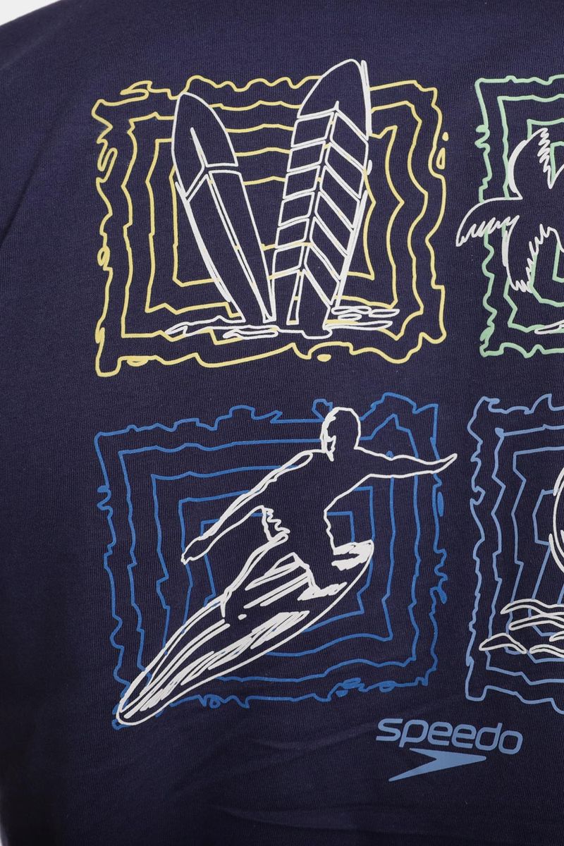 Camiseta Manga Corta Kinetic Flux Azul Hombre