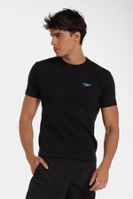 Camiseta Manga Corta Cyber Bloom Negro Hombre