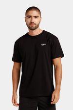 Camiseta Manga Corta Essential Jet Negro Hombre
