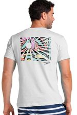 Camiseta Manga Corta Sandline Serenity Blanco Hombre