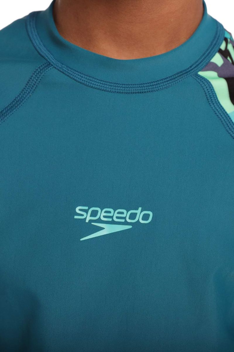 Camiseta Manga Larga Sunshine Mazes-Twirls Junior Verde Masculino