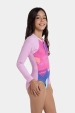Vestido De Baño Manga Larga Multi Tide Multicolor Junior Femenino
