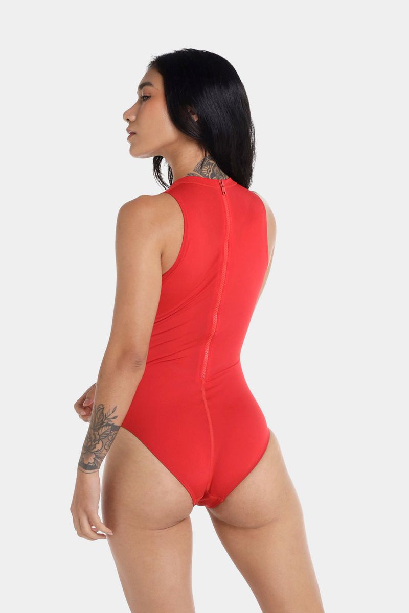Vestido De Baño Hydrasuit Essentials Rojo Mujer