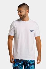 Camiseta Manga Corta Palm Maze Blanco Hombre