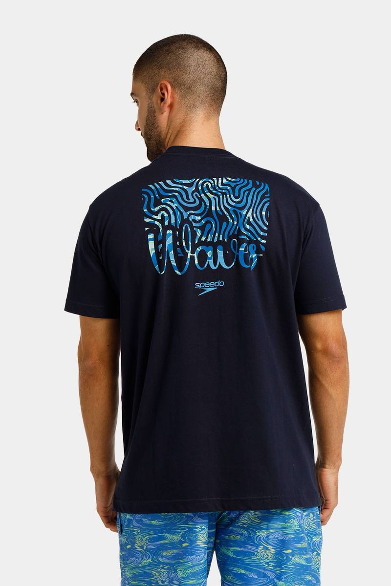 Camiseta Manga Corta Aqua Terrain Azul Hombre