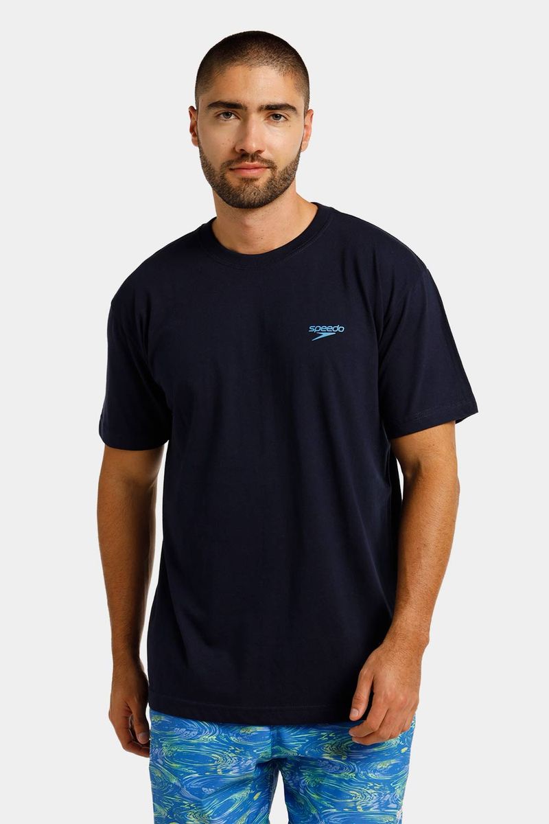 Camiseta Manga Corta Aqua Terrain Azul Hombre