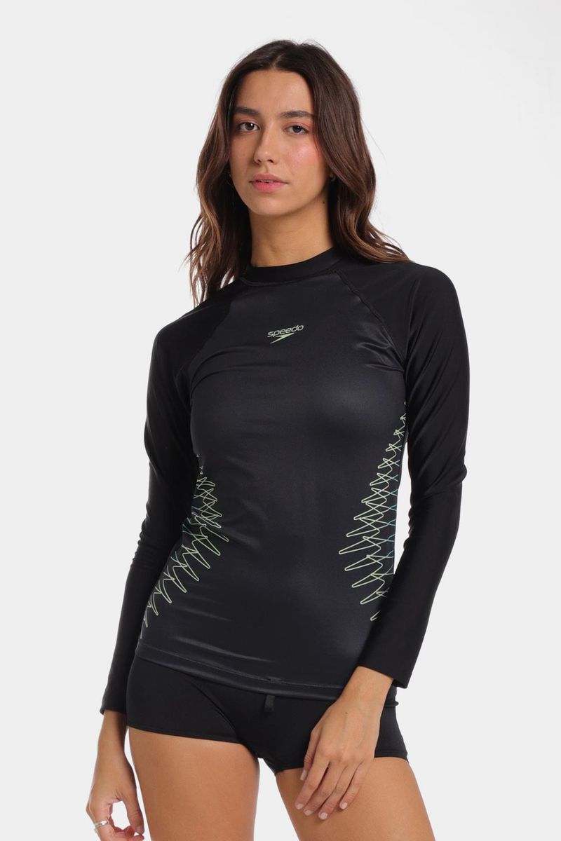 Camiseta Manga Larga Sunshine Boom ShadowNegro  Mujer