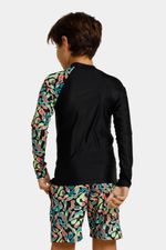 Camiseta Manga Larga Sunshine River Twirl Junior Negro Masculino