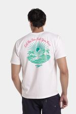 Camiseta Manga Corta Lumen Clock  Blanco Hombre