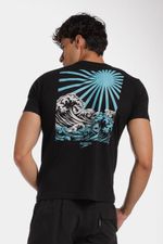 Camiseta Manga Corta Mistform Negro Hombre
