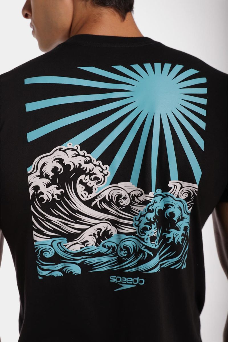 Camiseta Manga Corta Mistform Negro Hombre