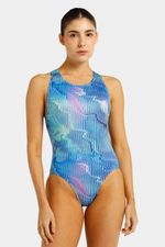 Vestido De Baño Powerback Vented Glow Sweet Multicolor Mujer