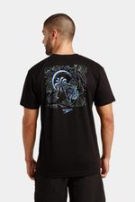 Camiseta Manga Corta Spiral Palm Negro Hombre
