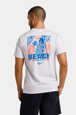 Camiseta Manga Corta Coral Drift Blanco Hombre