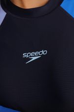 Camiseta Manga Larga Sunshine Sugar Block Azul Mujer