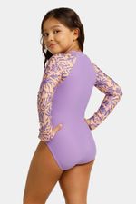 Vestido De Baño Manga Larga Coral Time Junior Femenino