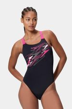 Vestido De Baño Medley Logo Medalist Negro Mujer