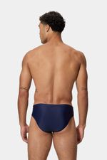 Pantaloneta De Baño Brief 7Cm Medly Logo Azul Hombre