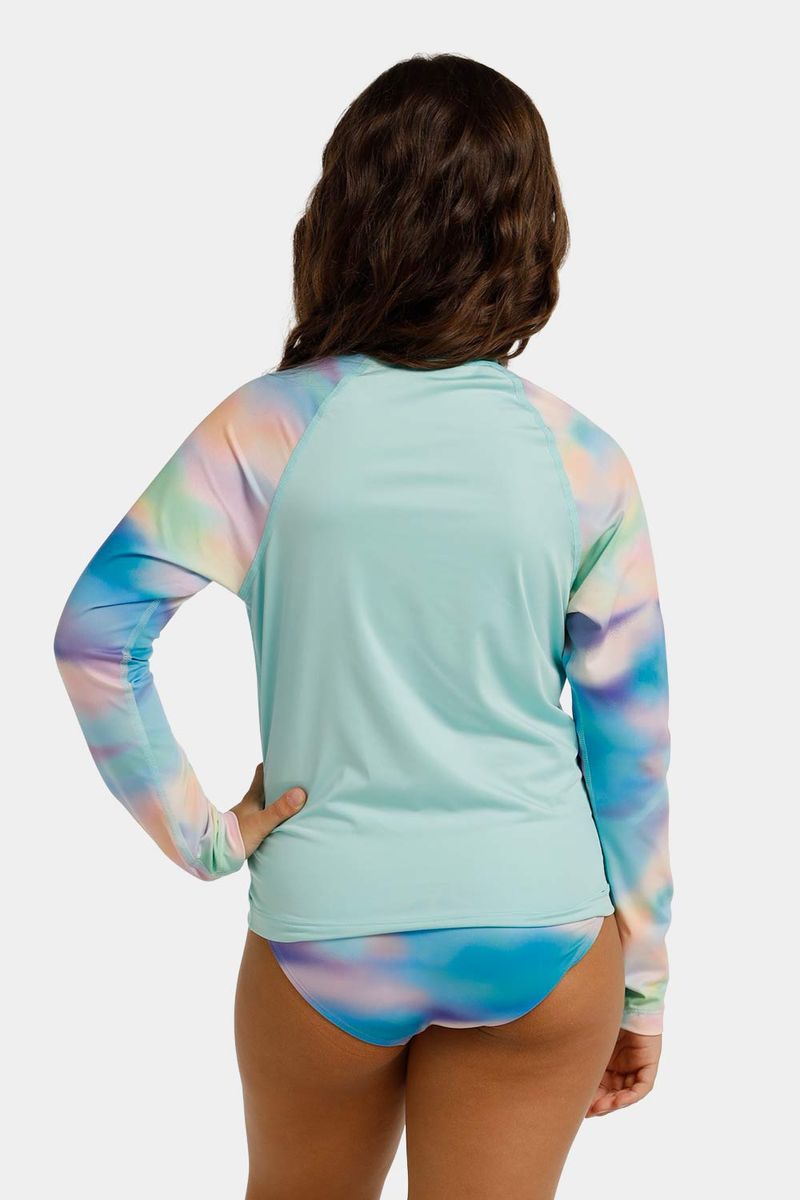 Camiseta Manga Larga Sunshine Glassy Sunrise Verde Junior Femenino