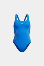 Vestido De Baño Placement Muscleback Lagoon Azul Mujer