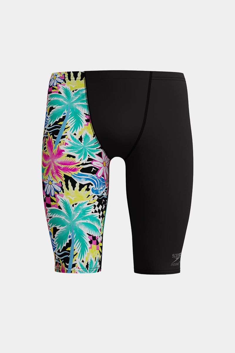Pantaloneta De Baño Jammer V-Cut Tropicana Negro Hombre