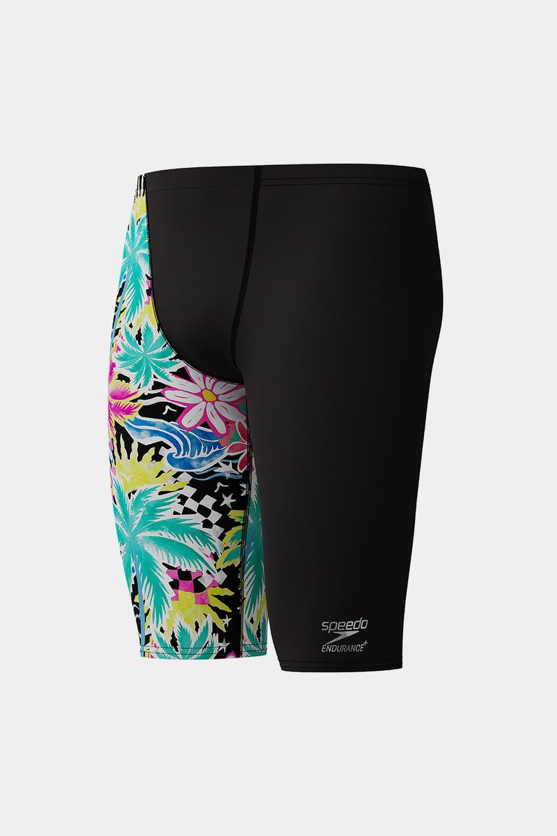 Pantaloneta De Baño Jammer V-Cut Tropicana Negro Hombre