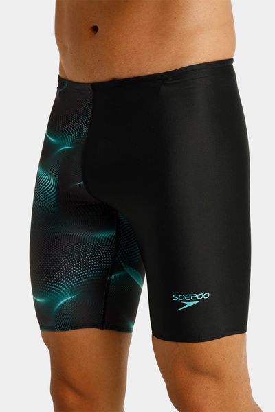 Pantaloneta De Baño Jammer Emerald Dot Mesh Hombre