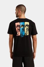 Camiseta Manga Corta Tidal Forms Negro Hombre
