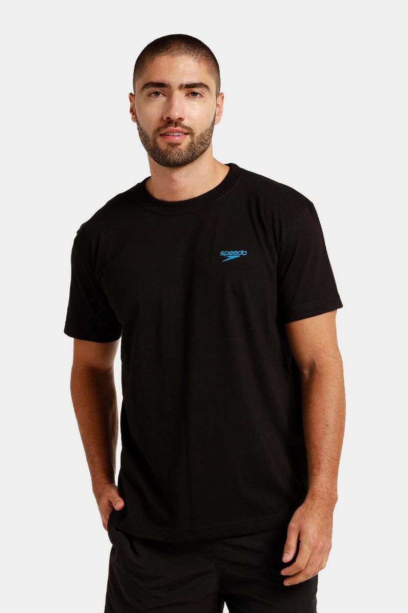 Camiseta Manga Corta Tidal Forms Negro Hombre