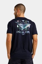 Camiseta Manga Corta True Marine Shadow Azul Hombre