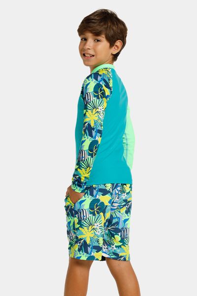 Camiseta Manga Larga Sunshine Oceanic Patch Gem Junior Masculino