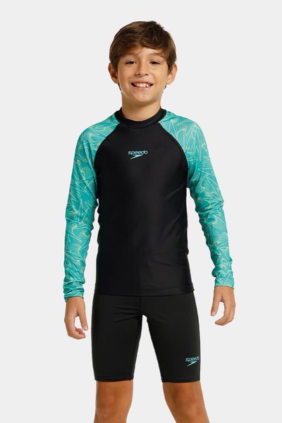Camiseta Manga Larga Sunshine Turquoise Spiral Boom Junior Masculina